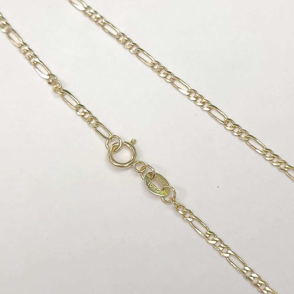 CADENAS TEJIDO 3X1 ORO 10K 55 CM 3.2 GR (NUEVO)