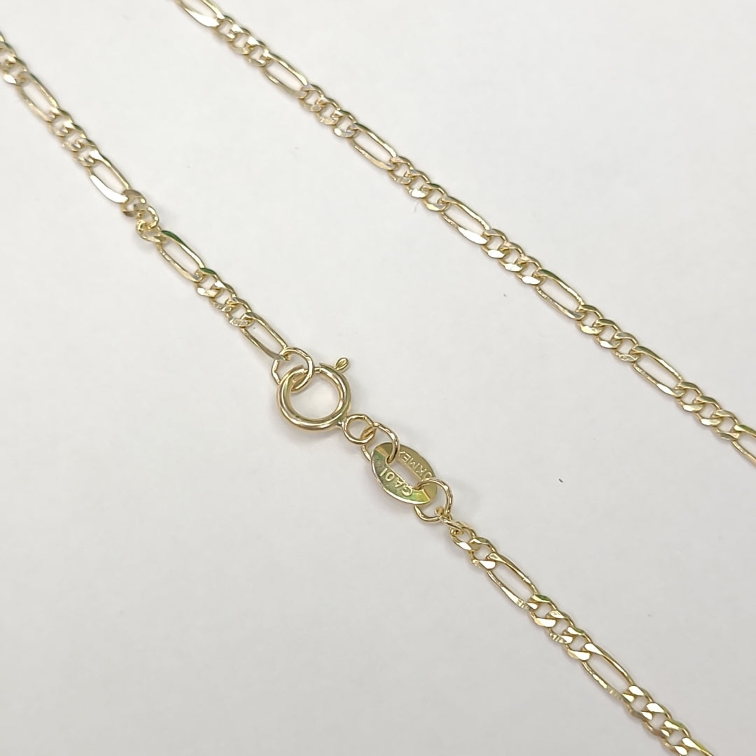 CADENAS TEJIDO 3X1 ORO 10K 55 CM 3.2 GR (NUEVO)