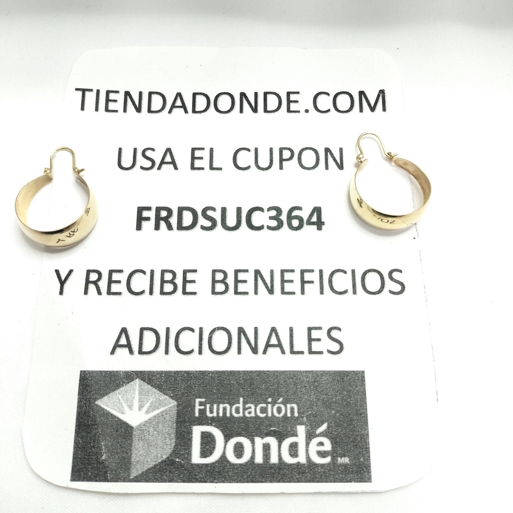 ARRACADAS PAR ORO 14 K 4,60 GRMS (SEMINUEVO)