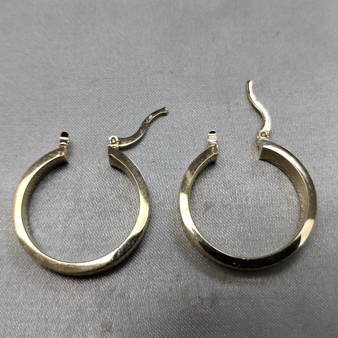 ARETES TEJIDO ARRACADAS FACETADAS 14K 2.9 GR (NUEVO)