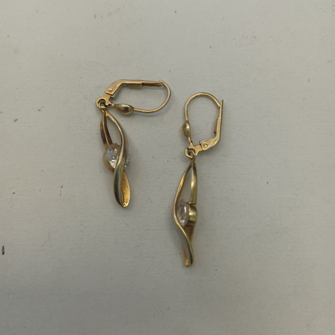 ARETES PAR ORO 14 K 4,00 GRMS (SEMINUEVO)