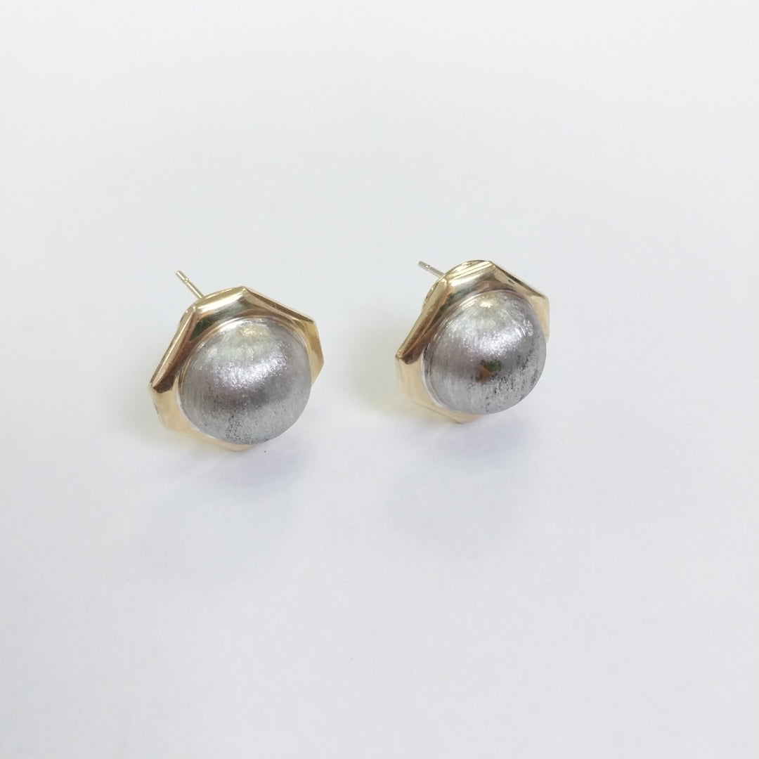 ARETES PAR ORO,ORO COMBINADO 14 K 6,70 GRMS (SEMINUEVO)