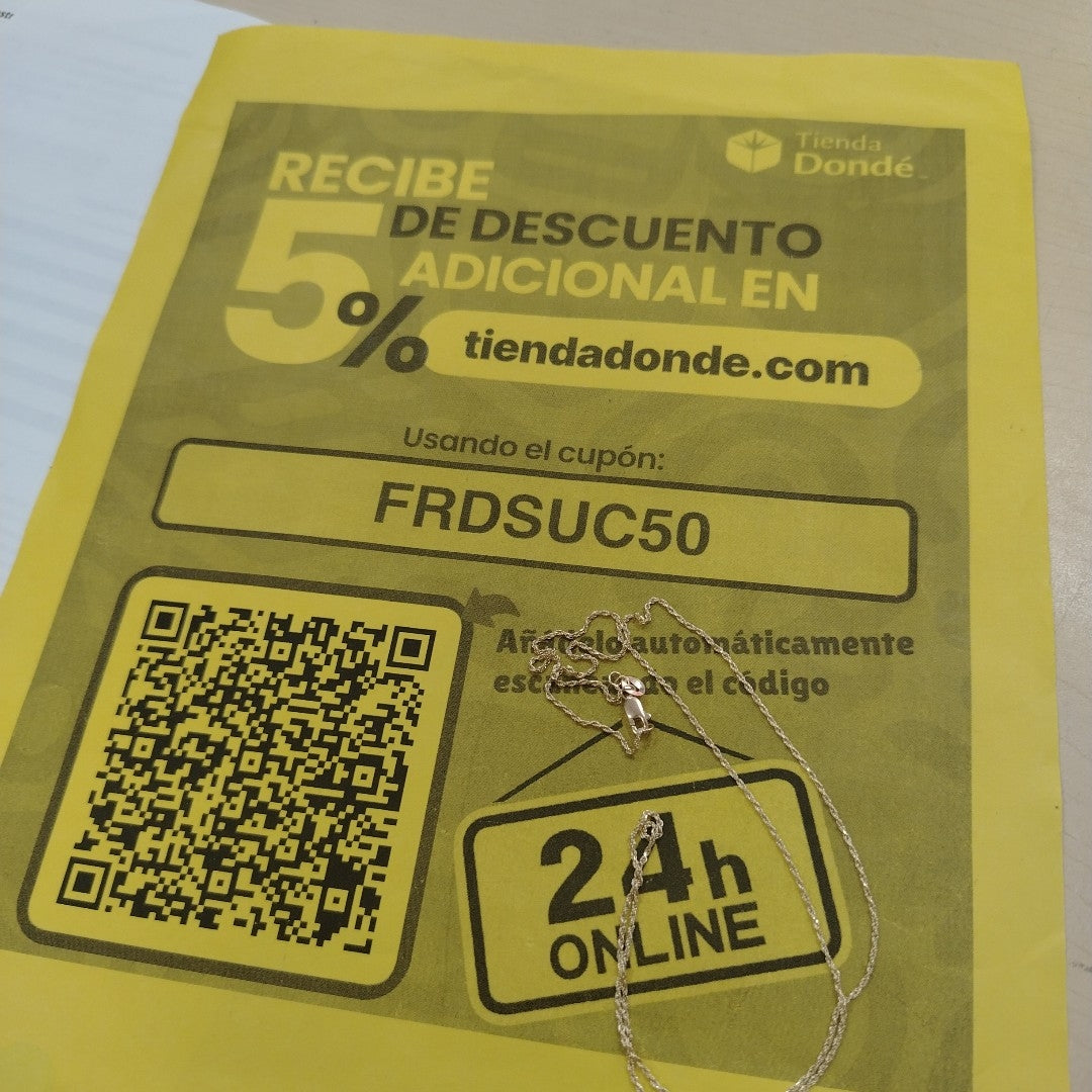 CADENA TORZAL 14K 55 CM 2.9 GR (NUEVO)