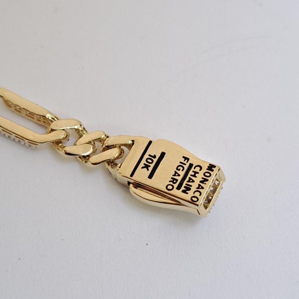 PULSERA MONACO ORO 10K 5.8 (NUEVO)