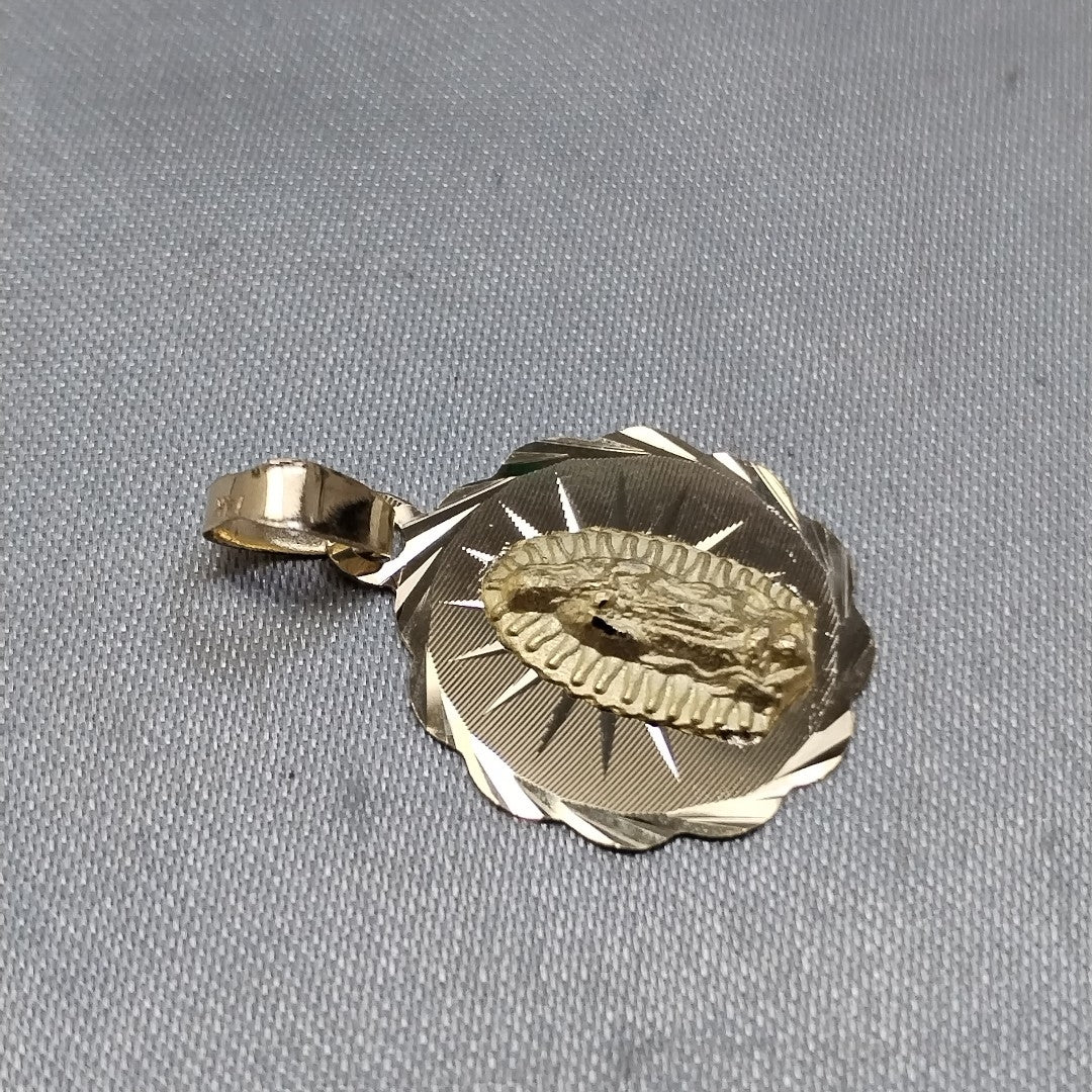 DIJE MEDALLA RELIGIOSA 14K 0.8 GR (NUEVO)