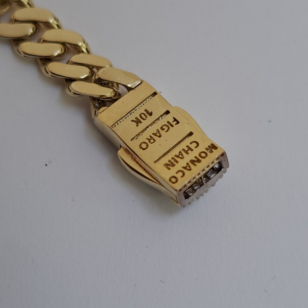 PULSERA MONACO ORO 10K 6.5 (NUEVO)