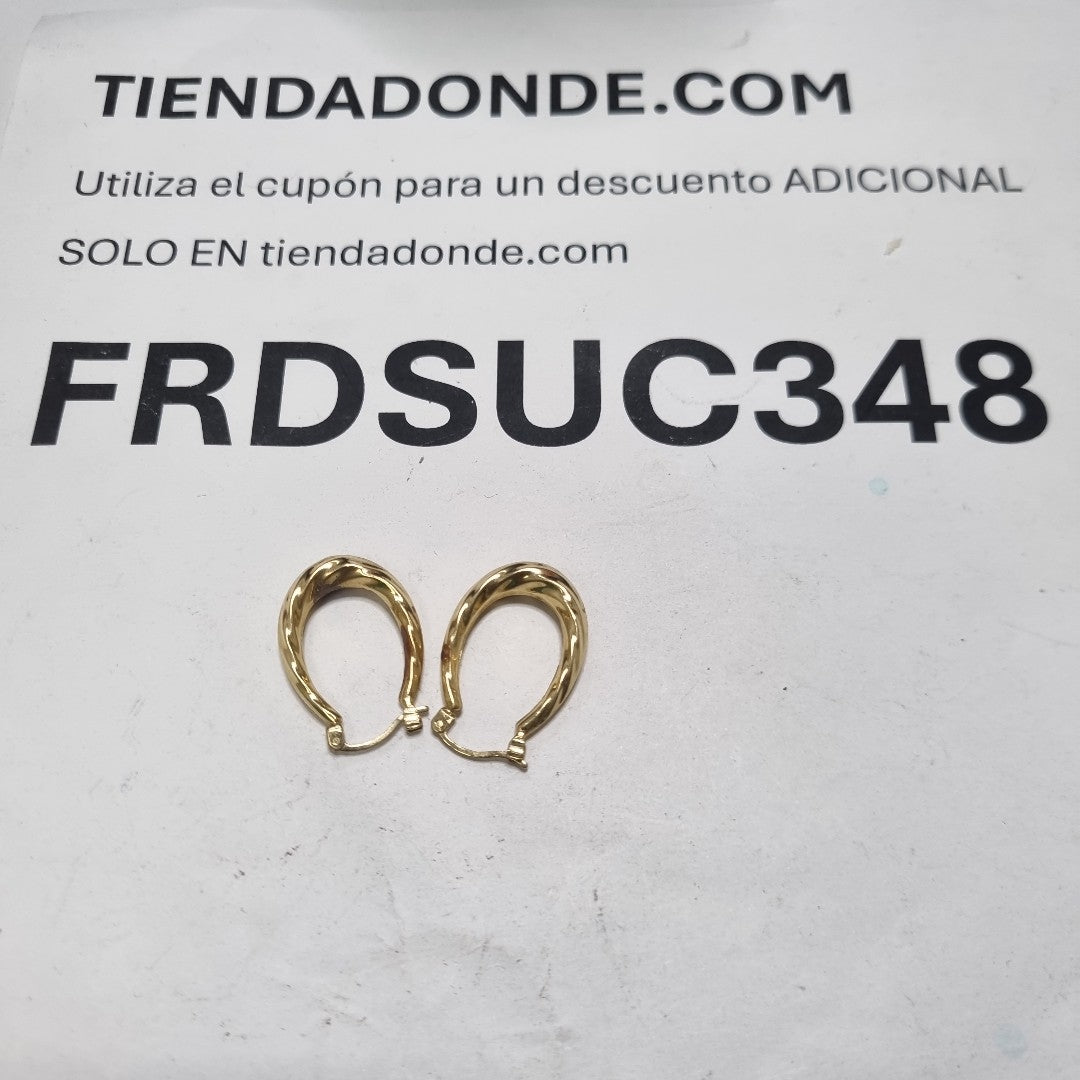 ARRACADAS PAR ORO 14 K 1,60 GRMS (SEMINUEVO)