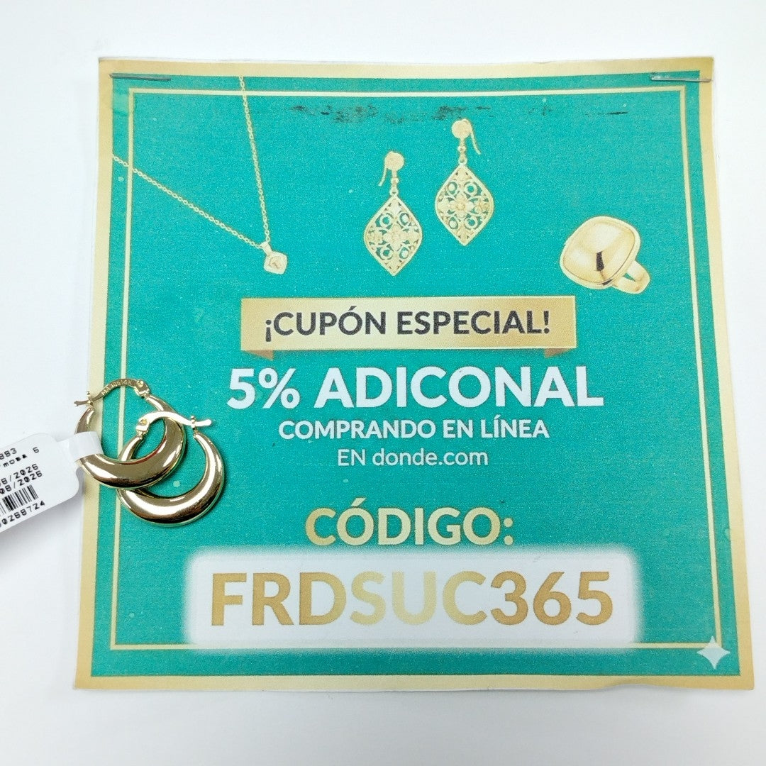 ARRACADAS ORO 14K 2.3 (NUEVO)