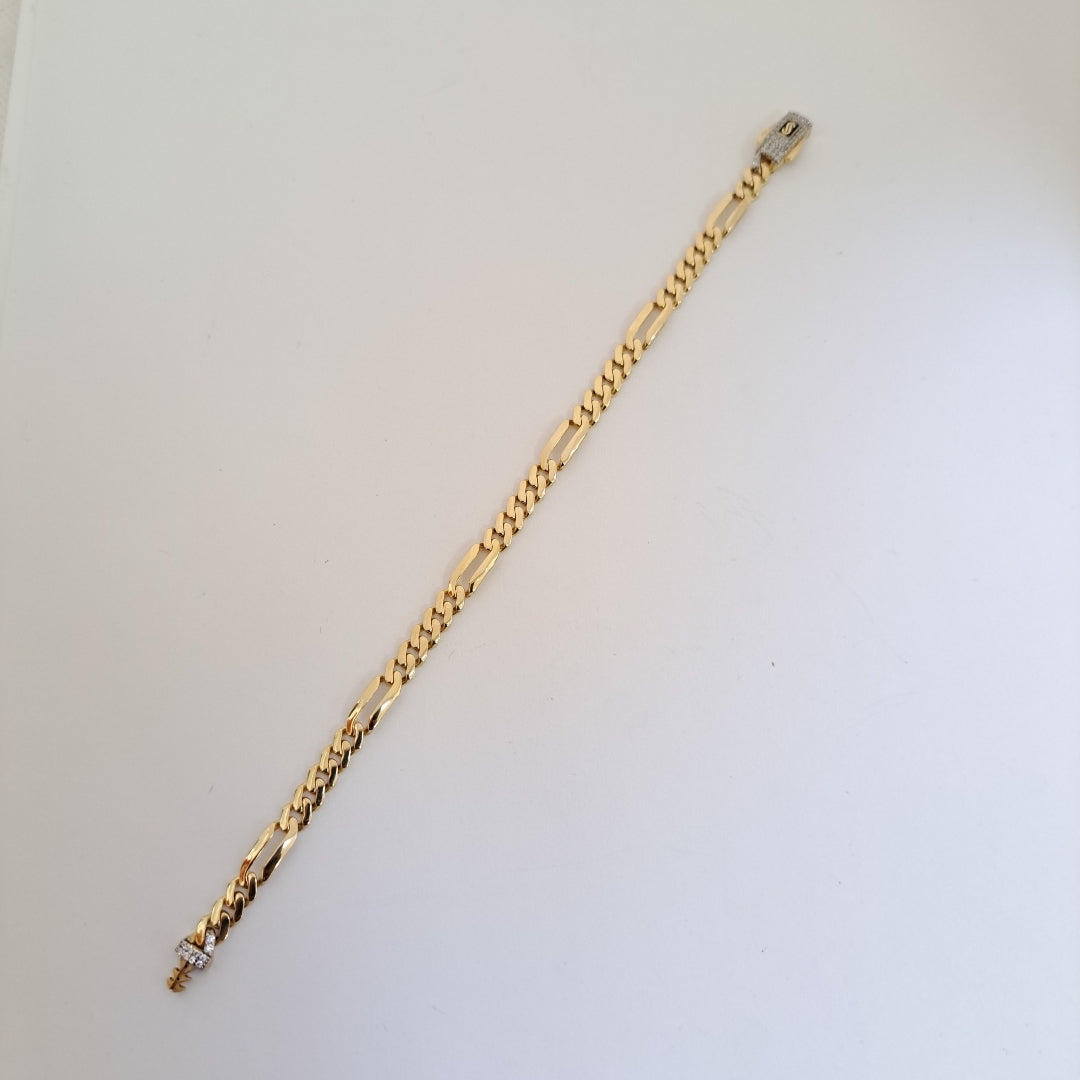 PULSERA MONACO ORO 14K 5.3 (NUEVO)