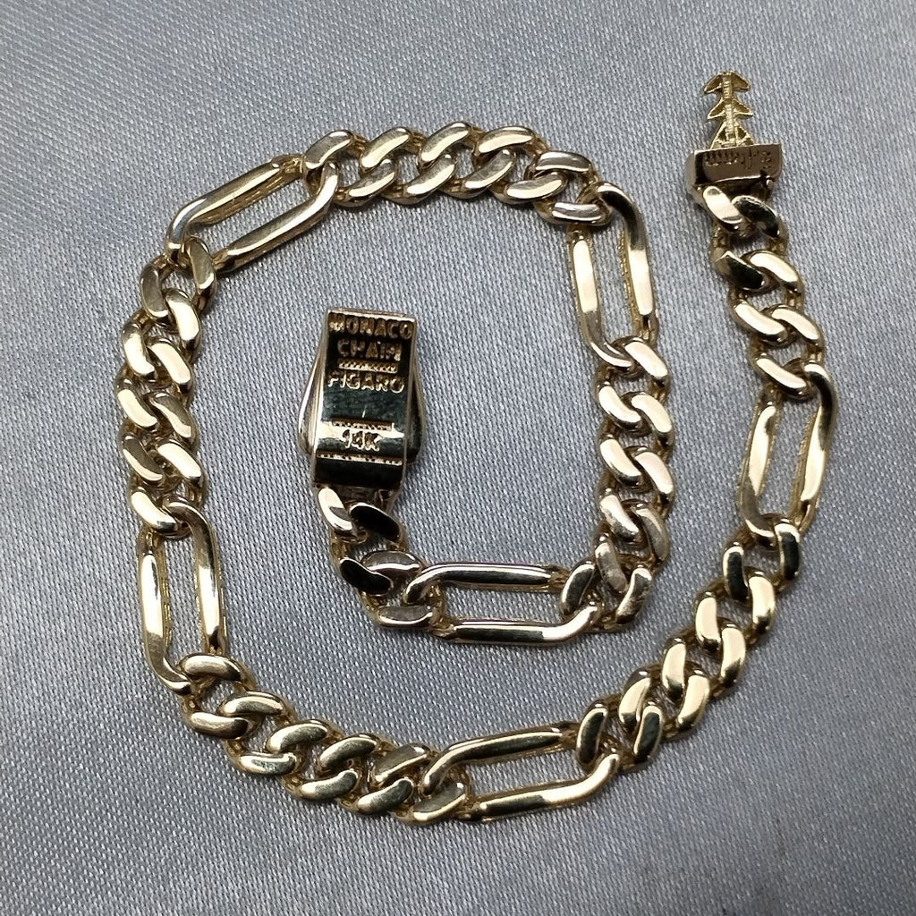 PULSERA MONACO ORO 14K 4.9 (NUEVO)