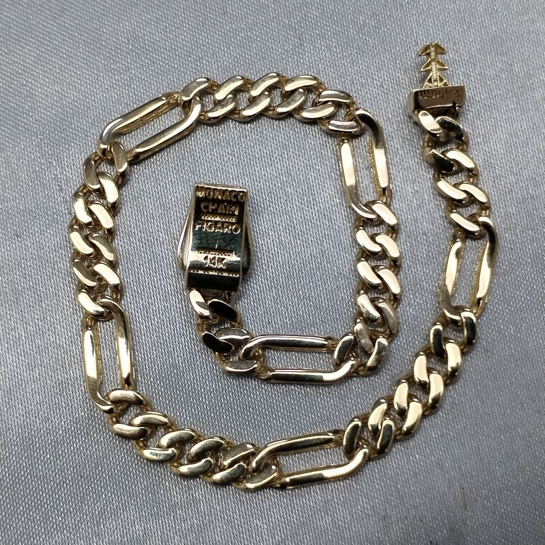 PULSERA MONACO ORO 14K 4.9 (NUEVO)