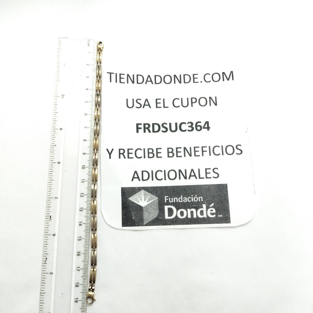 PULSERA ORO COMBINADO 14 K 3,50 GRMS (SEMINUEVO)