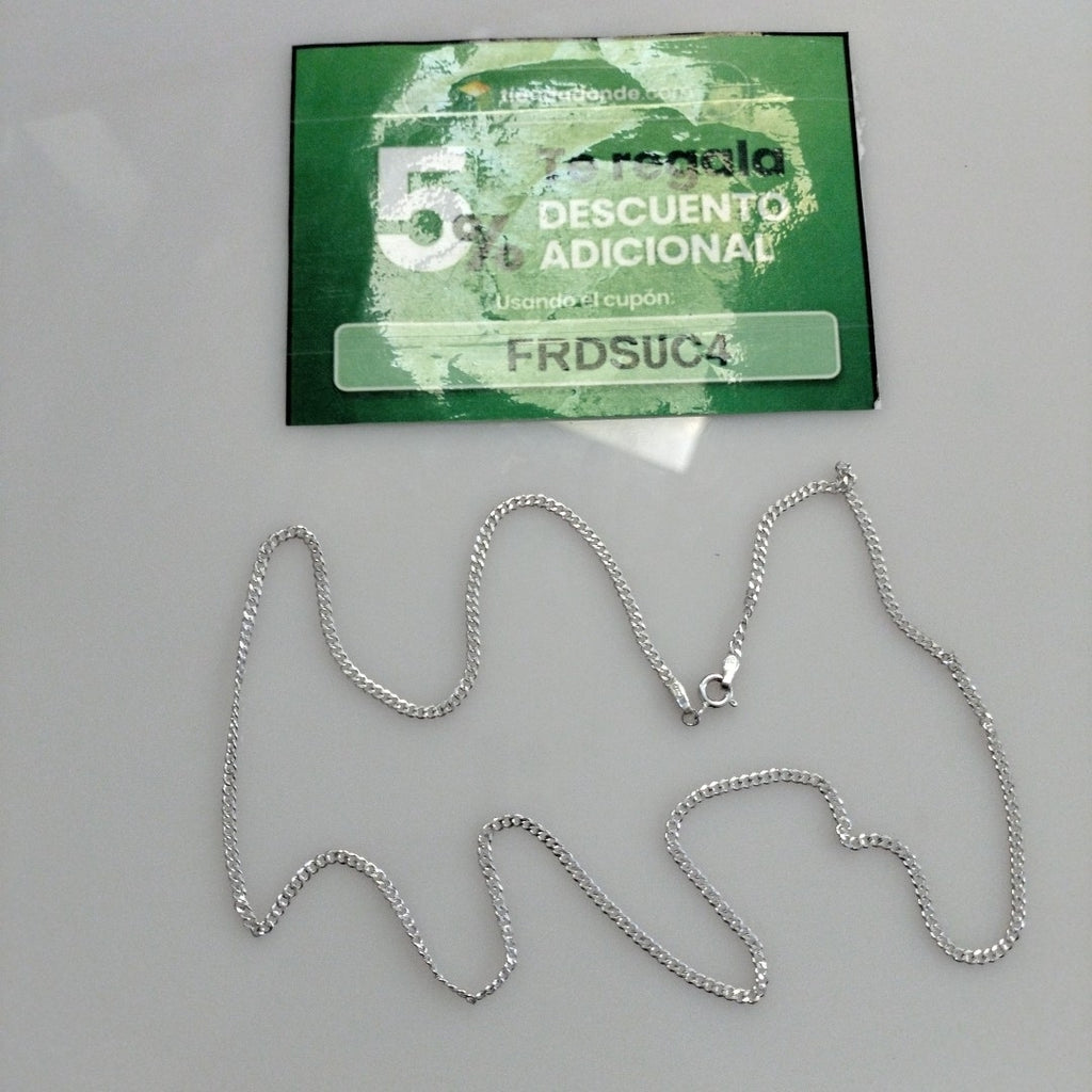 CADENA BARBADA PLATA .925 60 CM 6.63 GR (NUEVO)