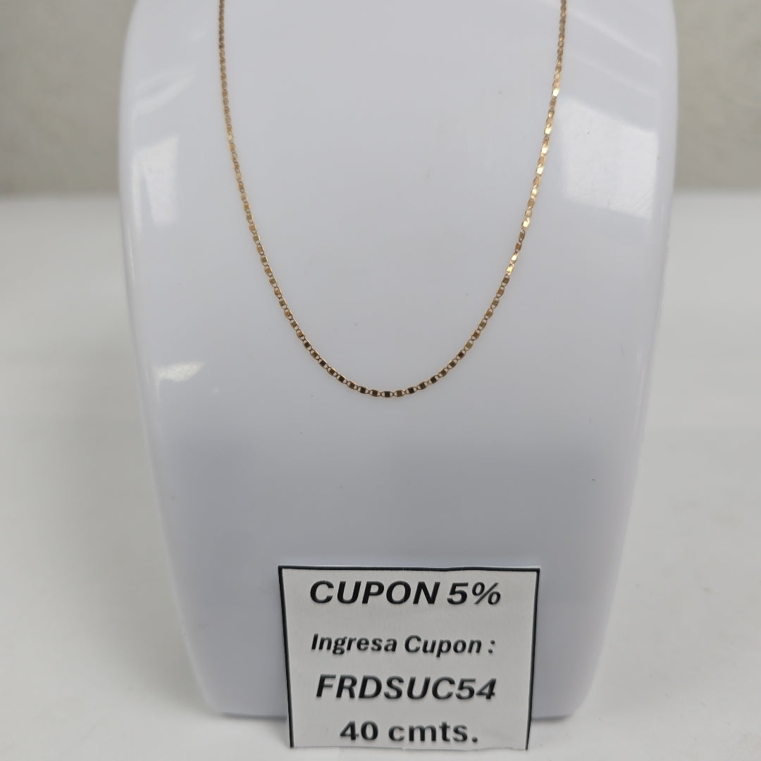 CADENA ORO 10 K 0,90 GRMS (SEMINUEVO)