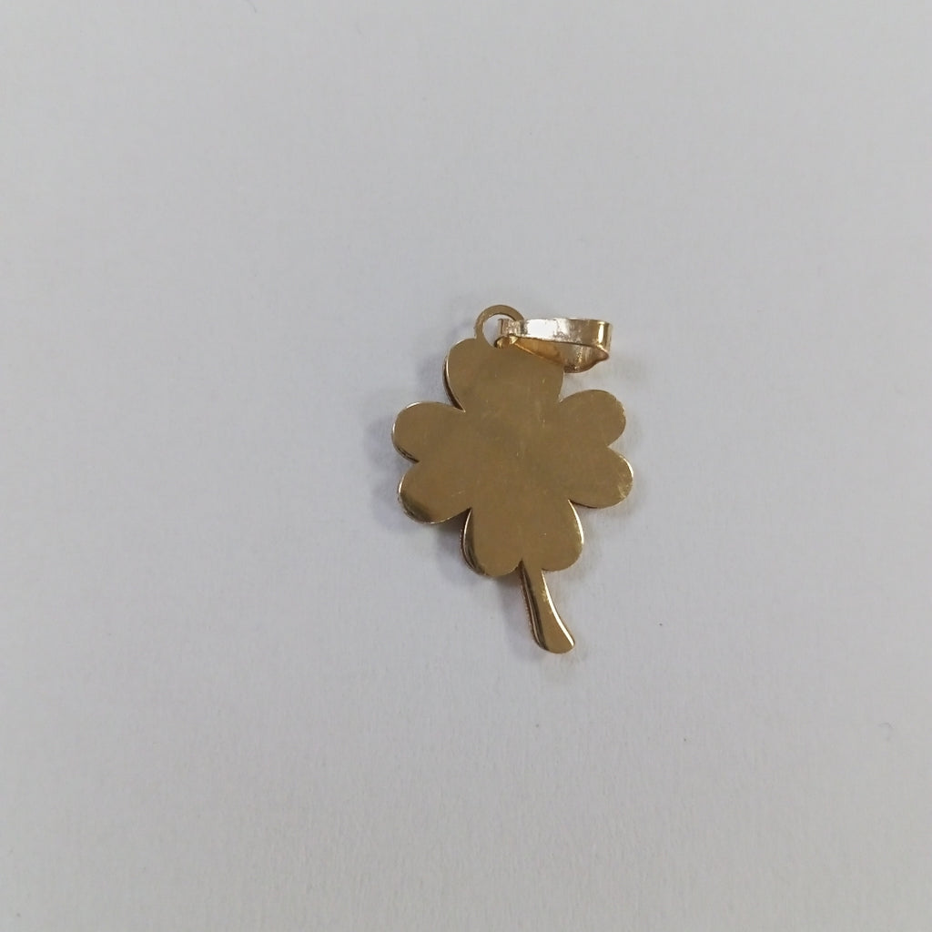 DIJE FIG TREBOL C CIRCONIA 14K 0.8 GR (NUEVO)