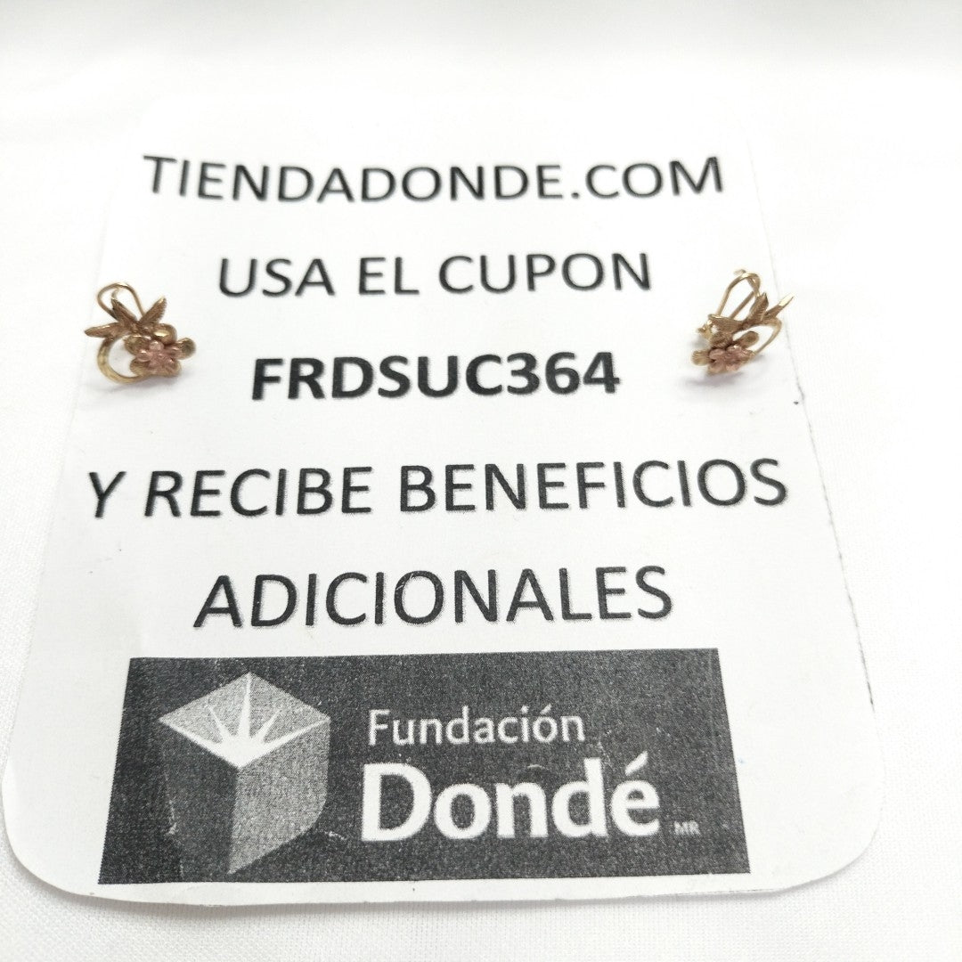 ARETES PAR ORO 14 K 3,00 GRMS (SEMINUEVO)