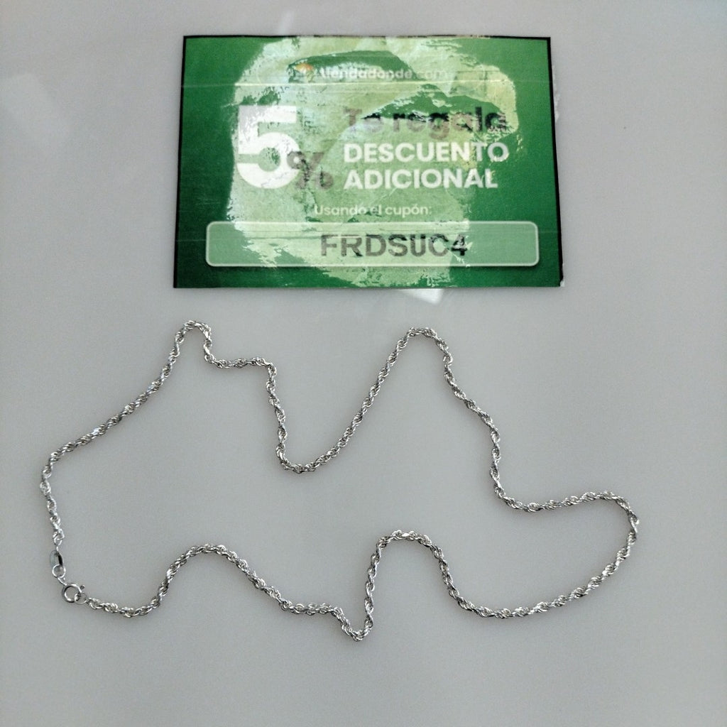 CADENA TORZAL PLATA .925 50 CM 8.52 GR (NUEVO)