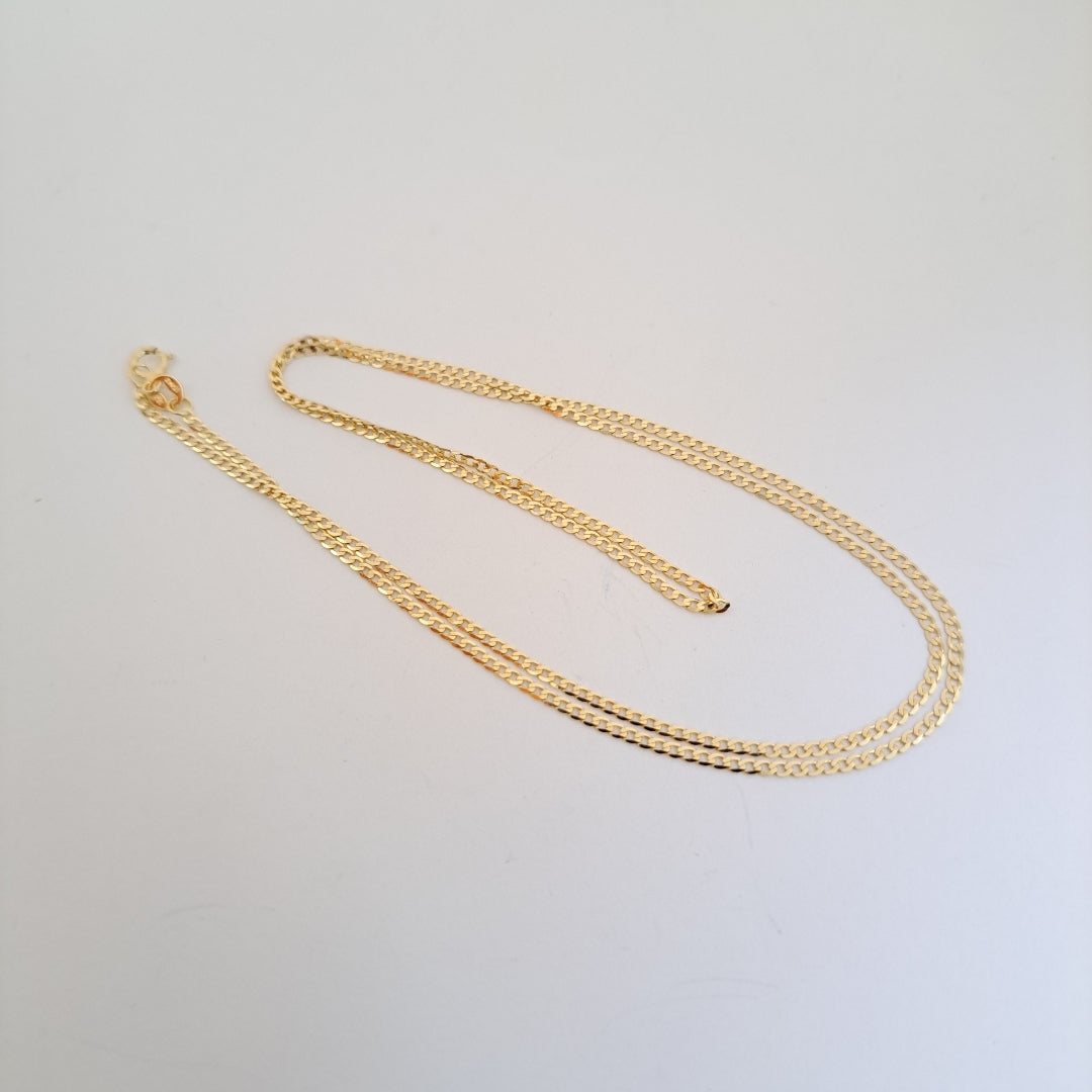 CADENAS BARBADA AMARILLA ORO 14K 2.2 (NUEVO)
