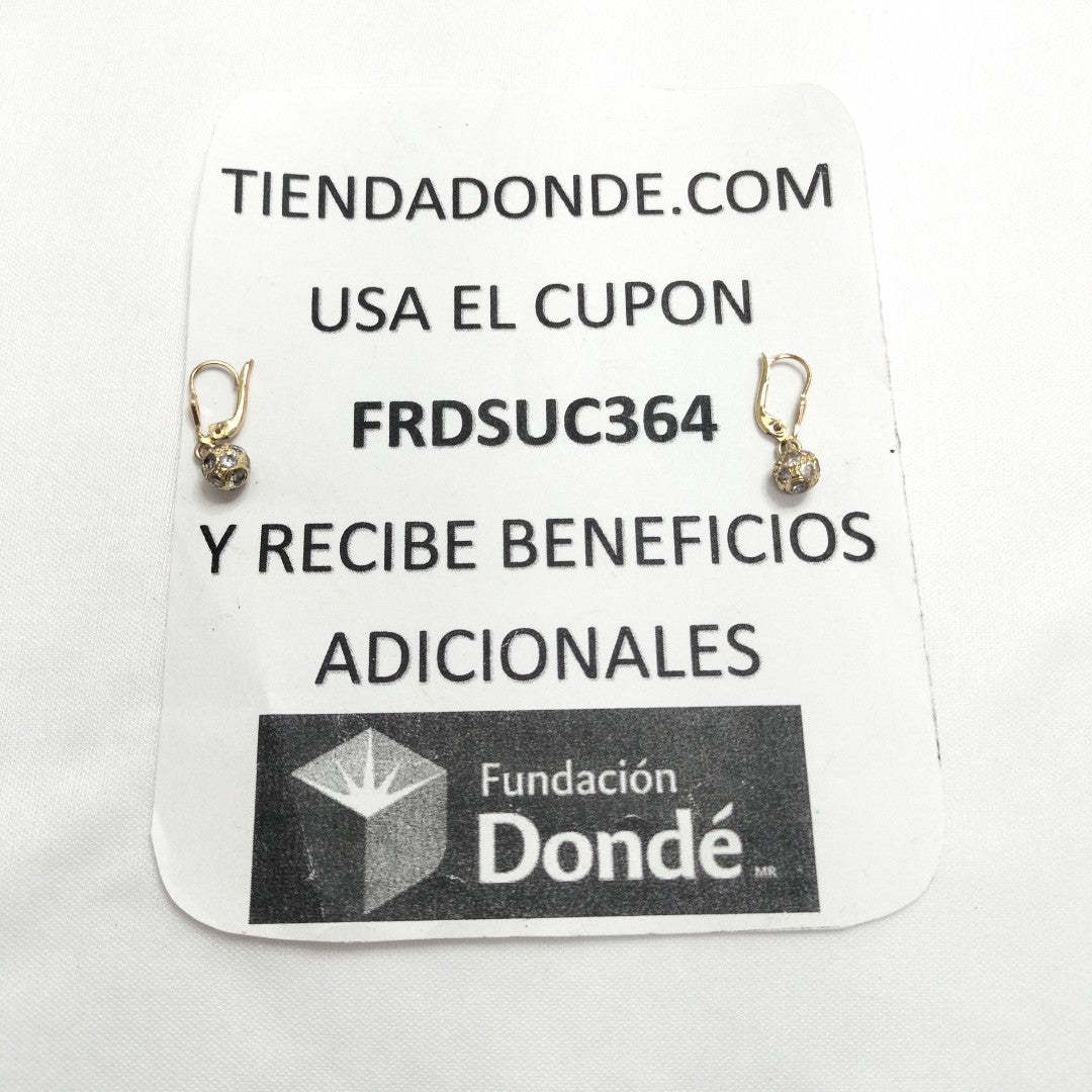 ARETES PAR ORO 14 K 2,70 GRMS (SEMINUEVO)