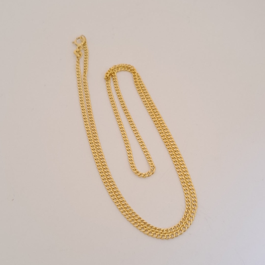 CADENAS BARBADA AMARILLA ORO 14K 2.1 (NUEVO)