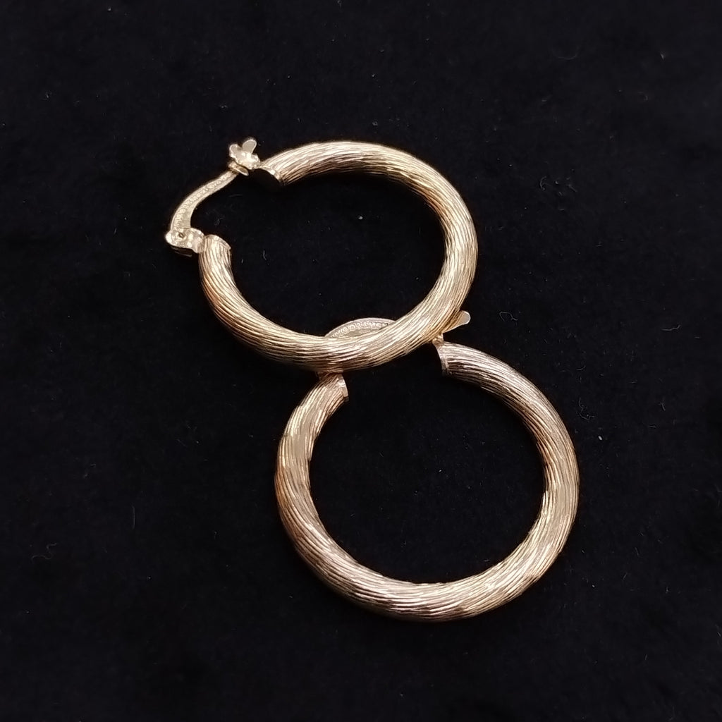 ARETES TEJIDO ARRACADAS ASTRIADAS 14K 2.9 GR (NUEVO)
