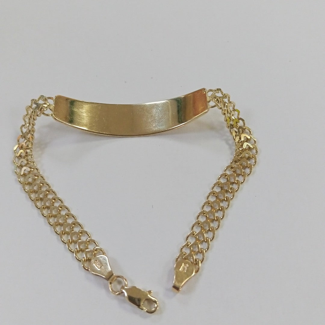PULSERA ESCLAVA CHINO 14K 21 CM 9.9 GR (NUEVO)