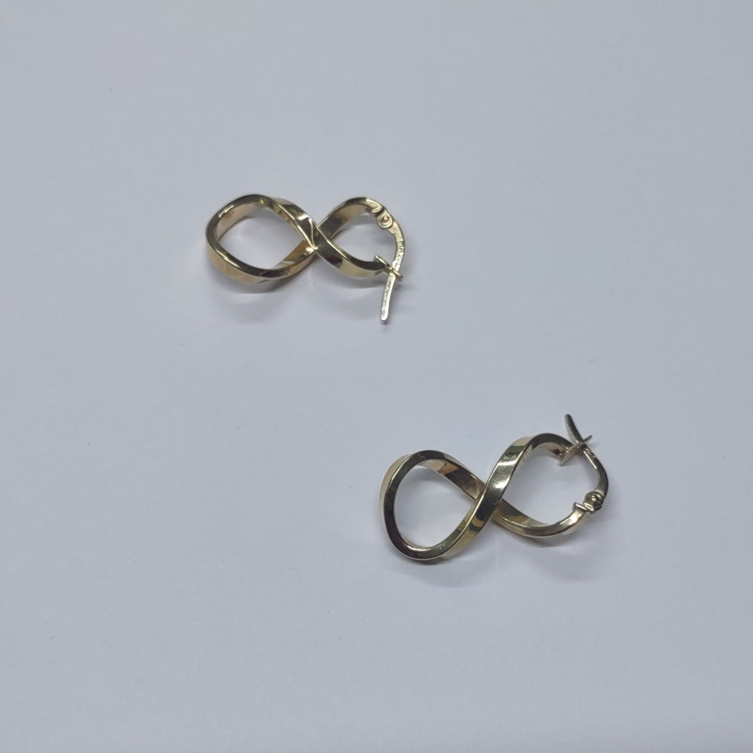 ARRACADAS PAR ORO 14 K 3.7 GRMS (SEMINUEVO)