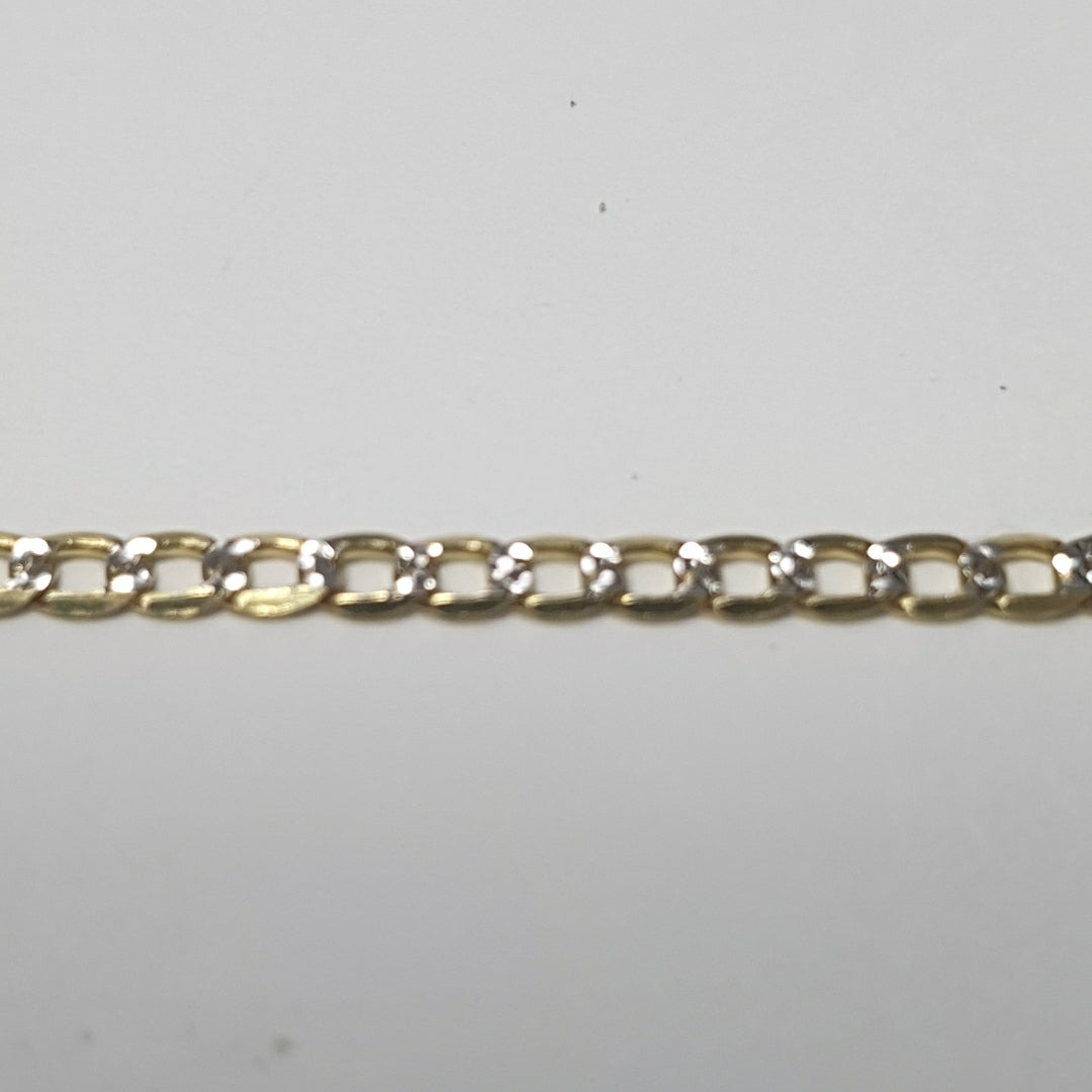 PULSERAS DAMA BARBADA DIAMANTADA ORO 14K 1.5 (NUEVO)