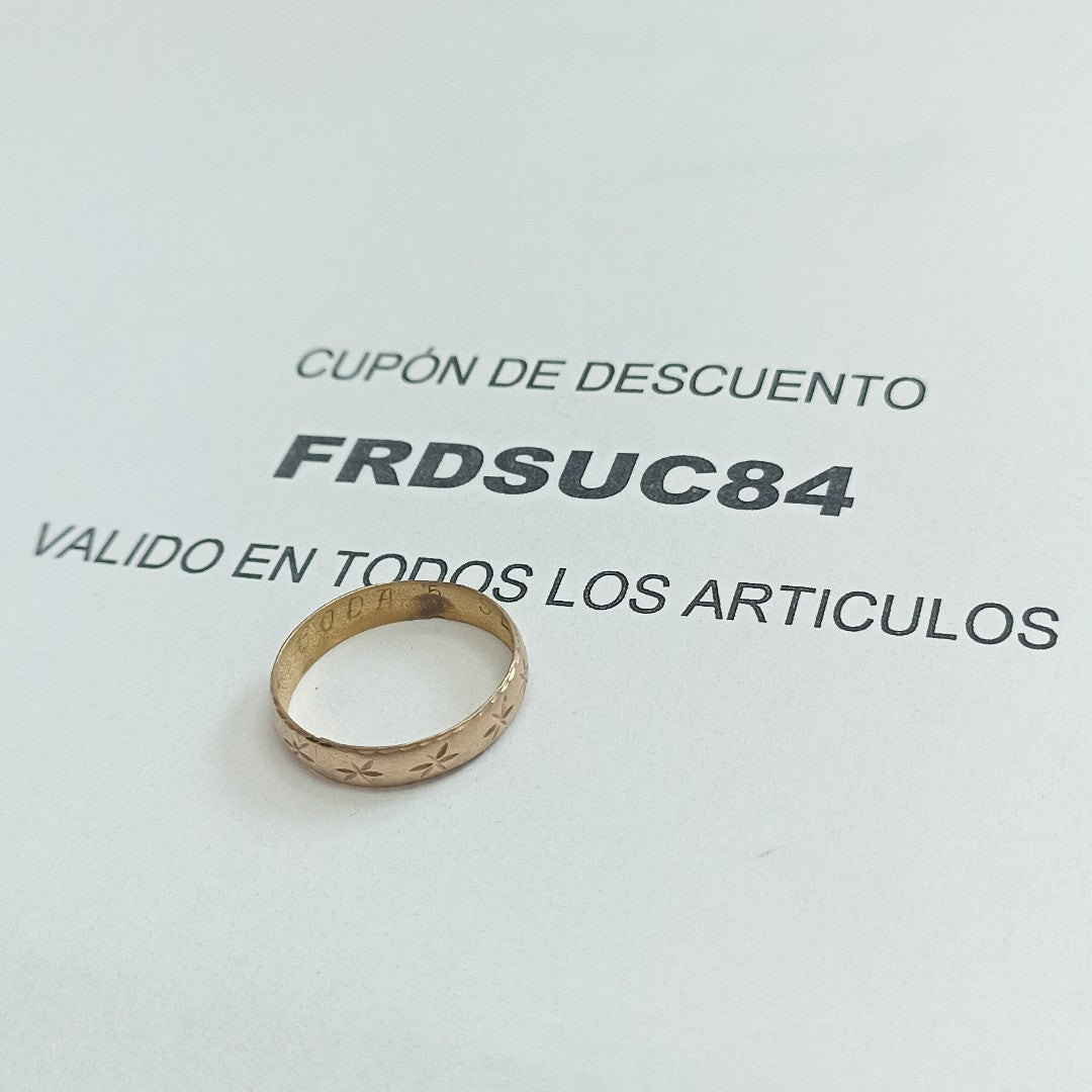 ARGOLLA ORO 8 K 0.9 GRMS (SEMINUEVO)