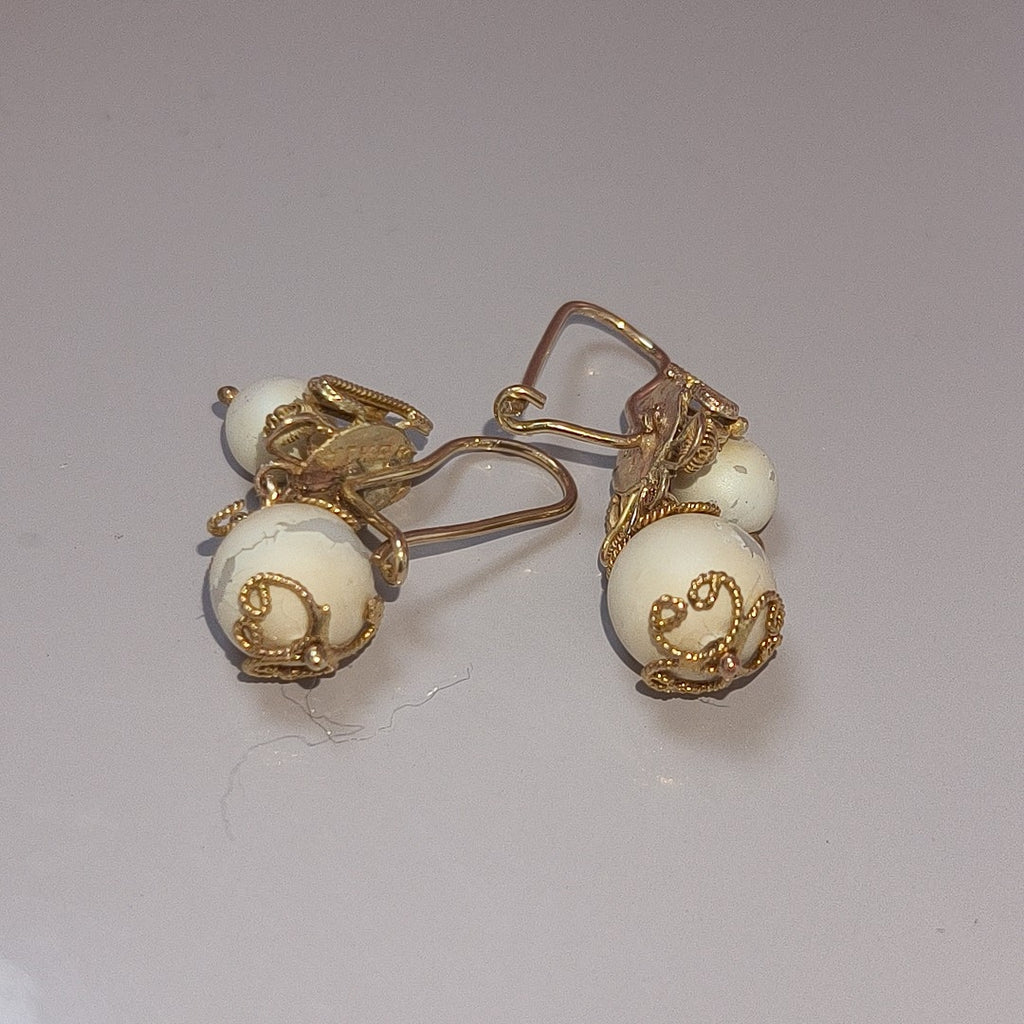 ARETES PAR ORO 8 K 8,10 GRMS (SEMINUEVO)