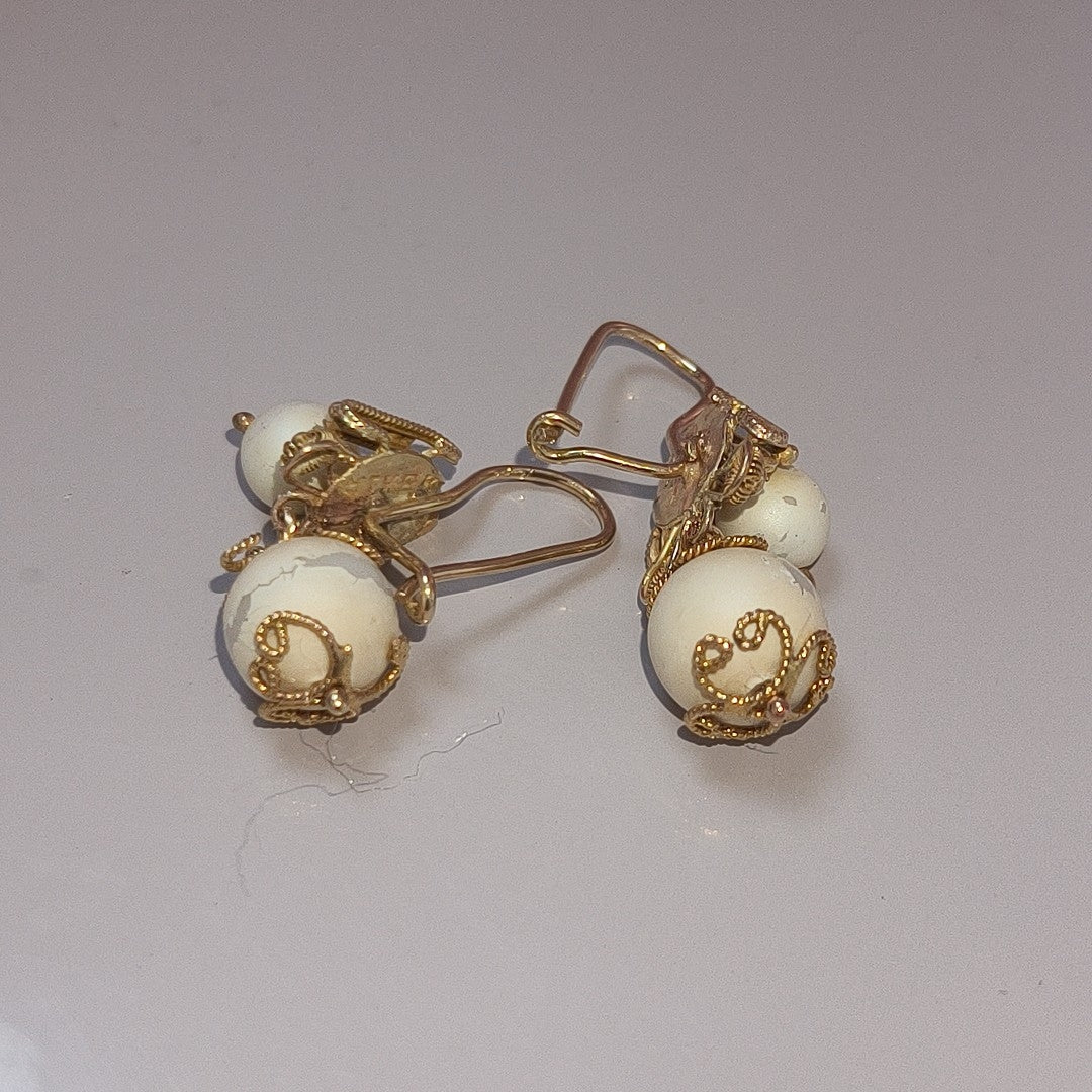 ARETES PAR ORO 8 K 8,10 GRMS (SEMINUEVO)