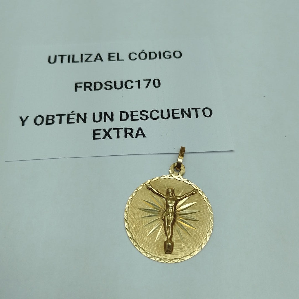 MEDALLA RELIGIOSA ORO 14 K 3.2 GRMS (SEMINUEVO)