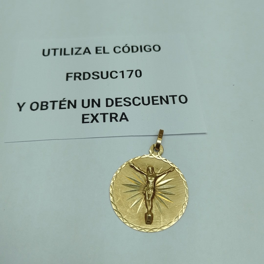 MEDALLA RELIGIOSA ORO 14 K 3.2 GRMS (SEMINUEVO)