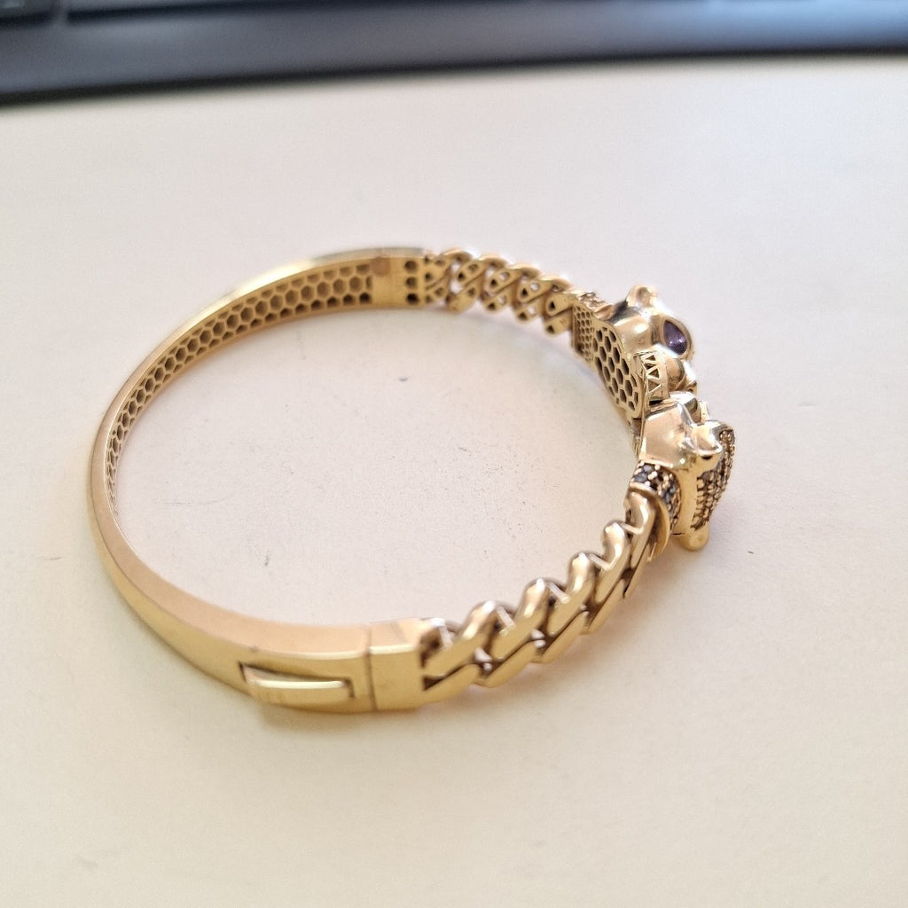 PULSERA RIGIDA ORO 18 K 17 GRMS (SEMINUEVO)