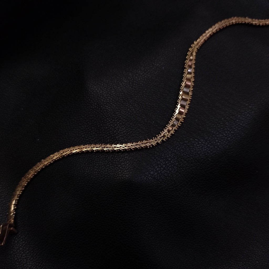 PULSERA ORO COMBINADO 10 K 7 GRMS (SEMINUEVO)