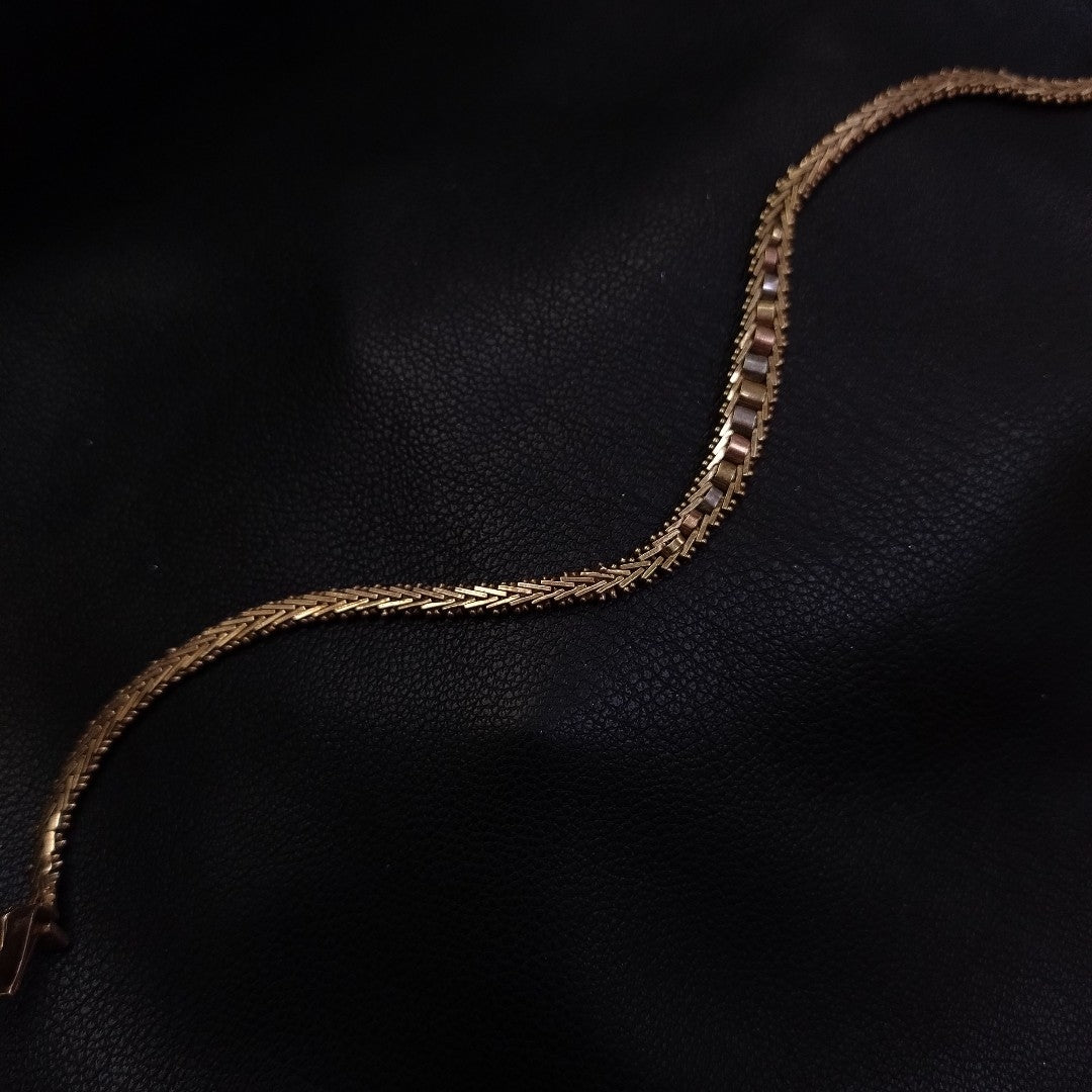 PULSERA ORO COMBINADO 10 K 7 GRMS (SEMINUEVO)