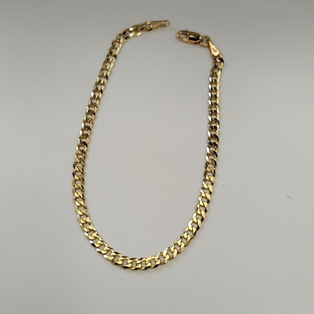 PULSERA BARBADA 14K 18 CM 3.2 GR (NUEVO)