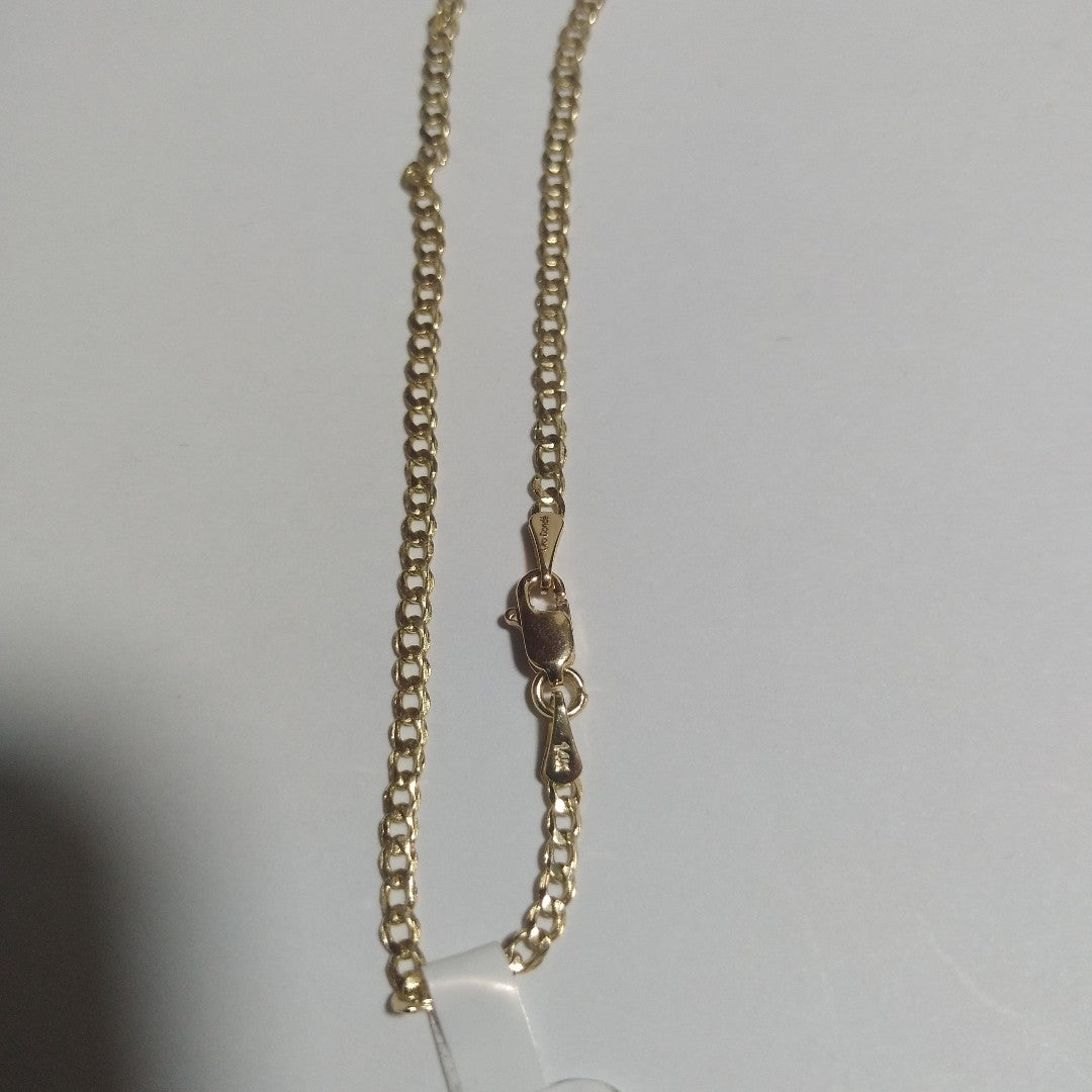 PULSERA BARBADA 14K 21 CM 2.2 GR (NUEVO)
