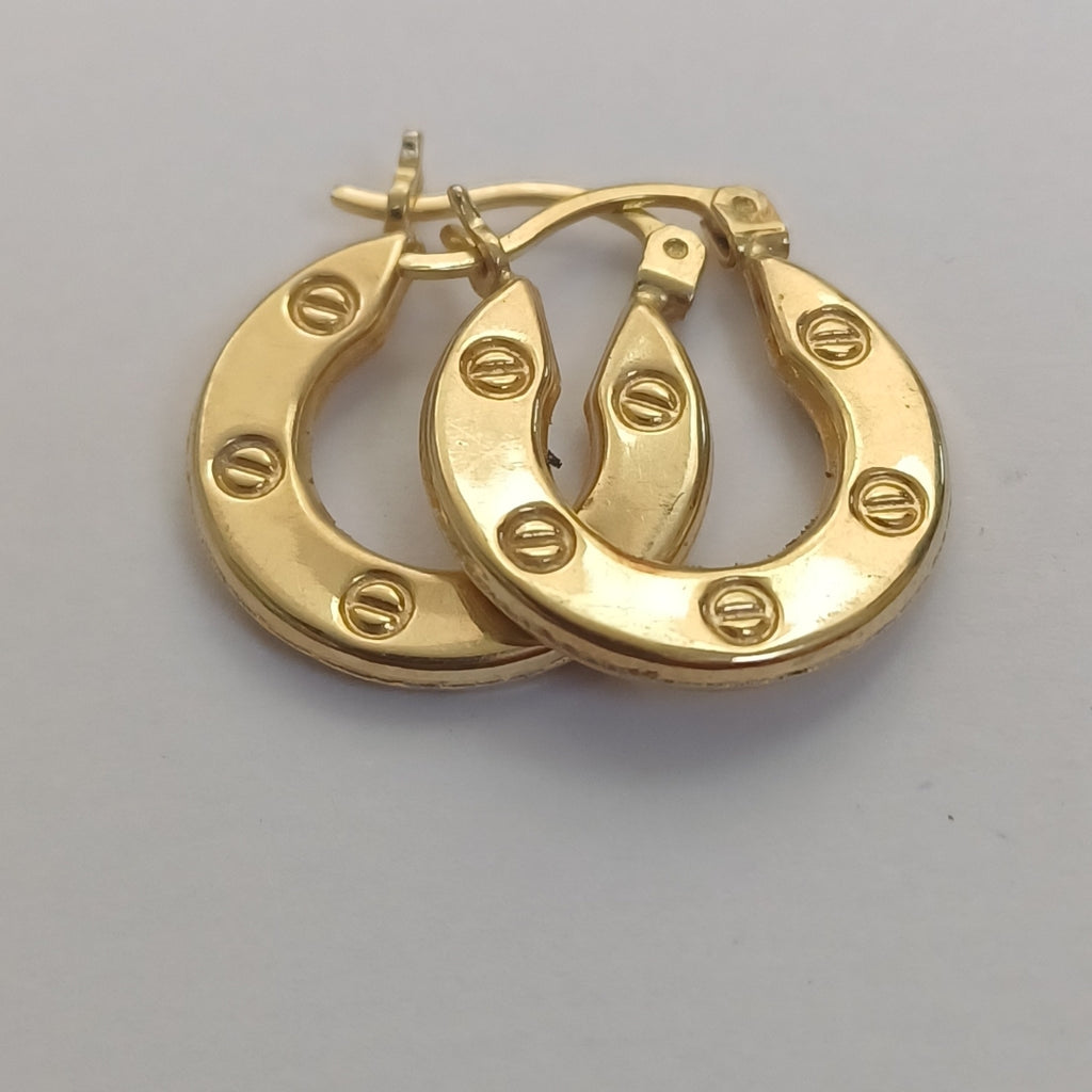 ARRACADAS PAR ORO 14 K 1.9 GRMS (SEMINUEVO)