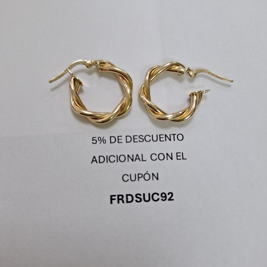 ARRACADAS ORO 14K 1.9 (NUEVO)