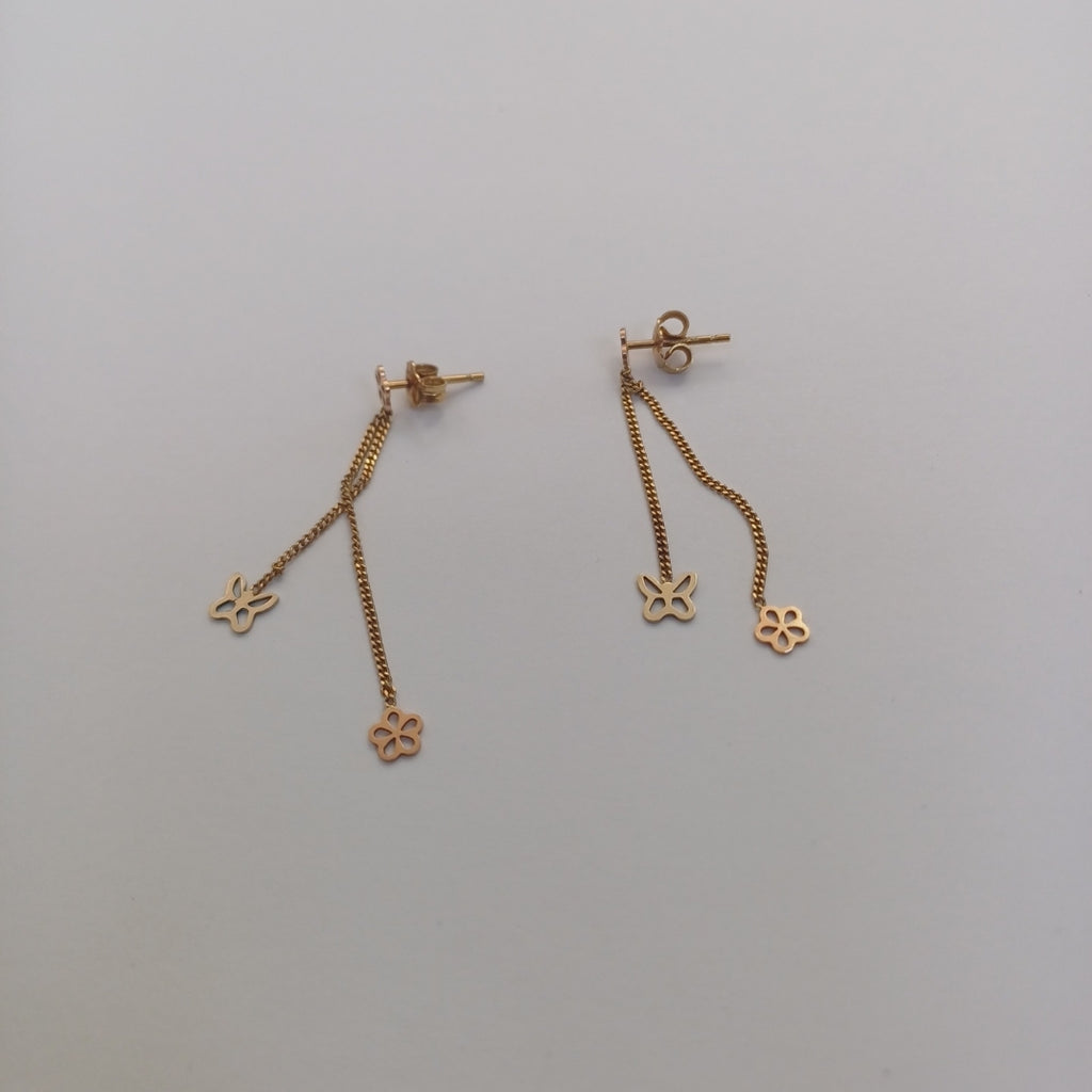 ARETES PAR ORO 14 K 1.5 GRMS (SEMINUEVO)
