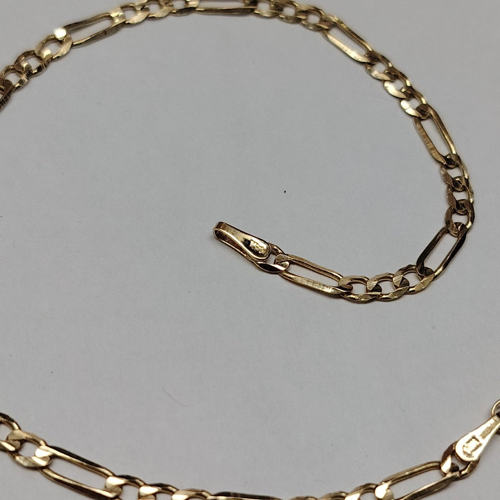 PULSERA TEJIDO 3X1 14K 21 CM 3 GR (NUEVO)