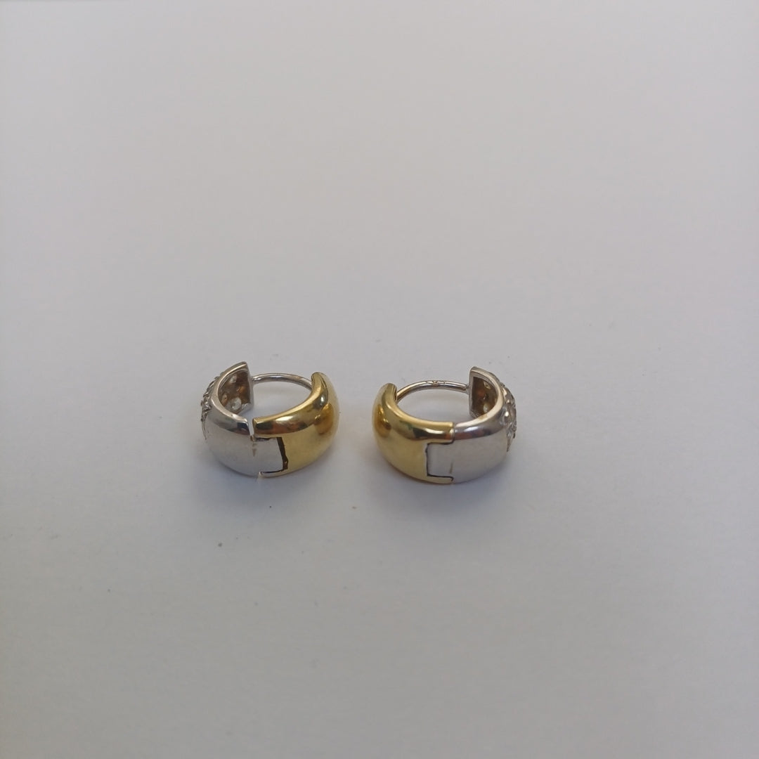 ARRACADAS PAR ORO, RODIADO 14 K 3.8 GRMS (SEMINUEVO)