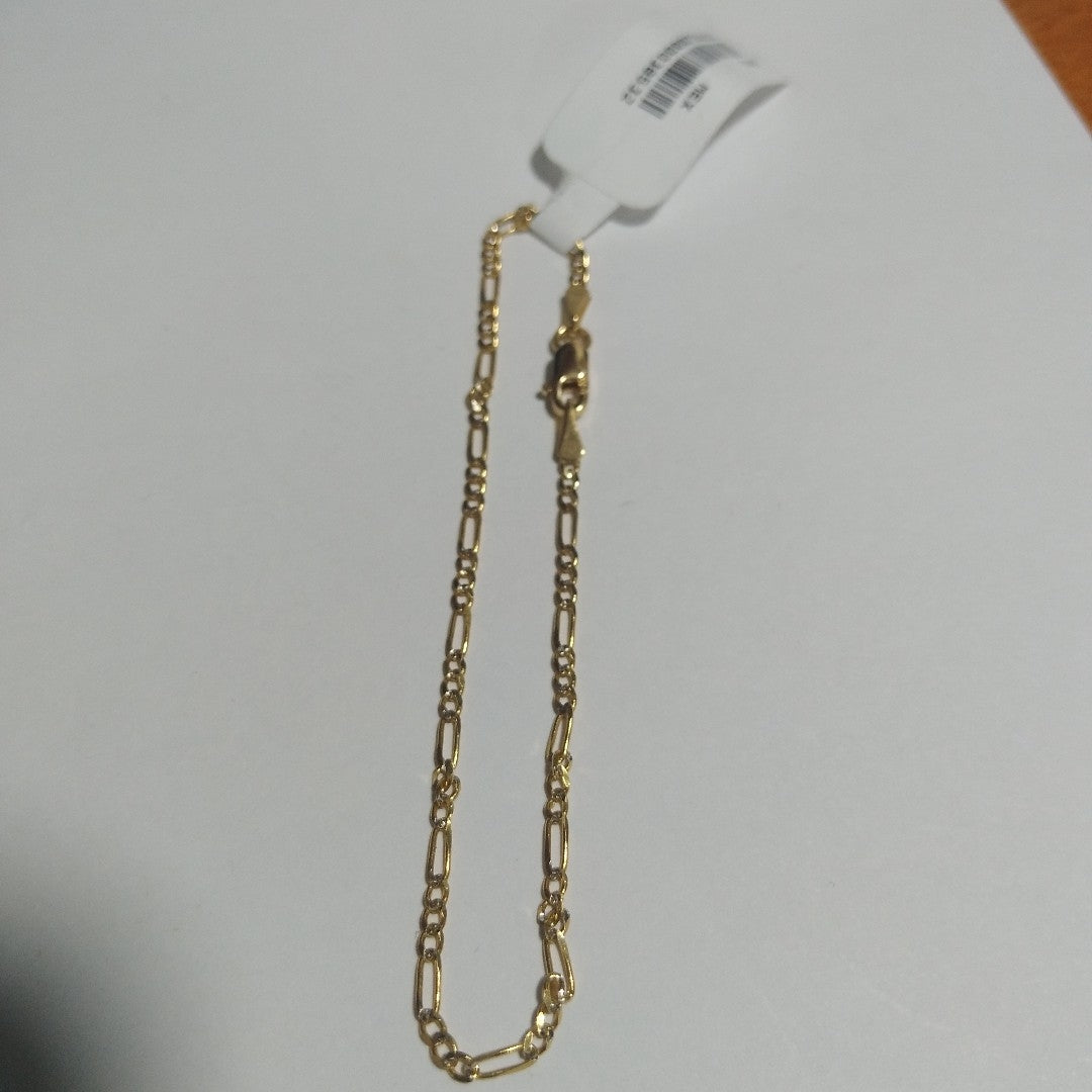 PULSERA 3X1 DIAMANTADA 14K 18 CM 1.5 GR (NUEVO)