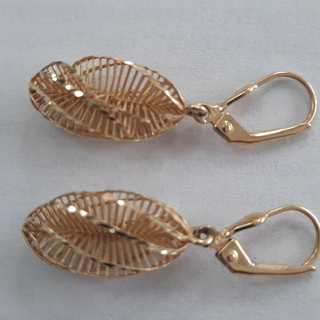 ARETES PAR ORO 14 K 3 GRMS (SEMINUEVO)