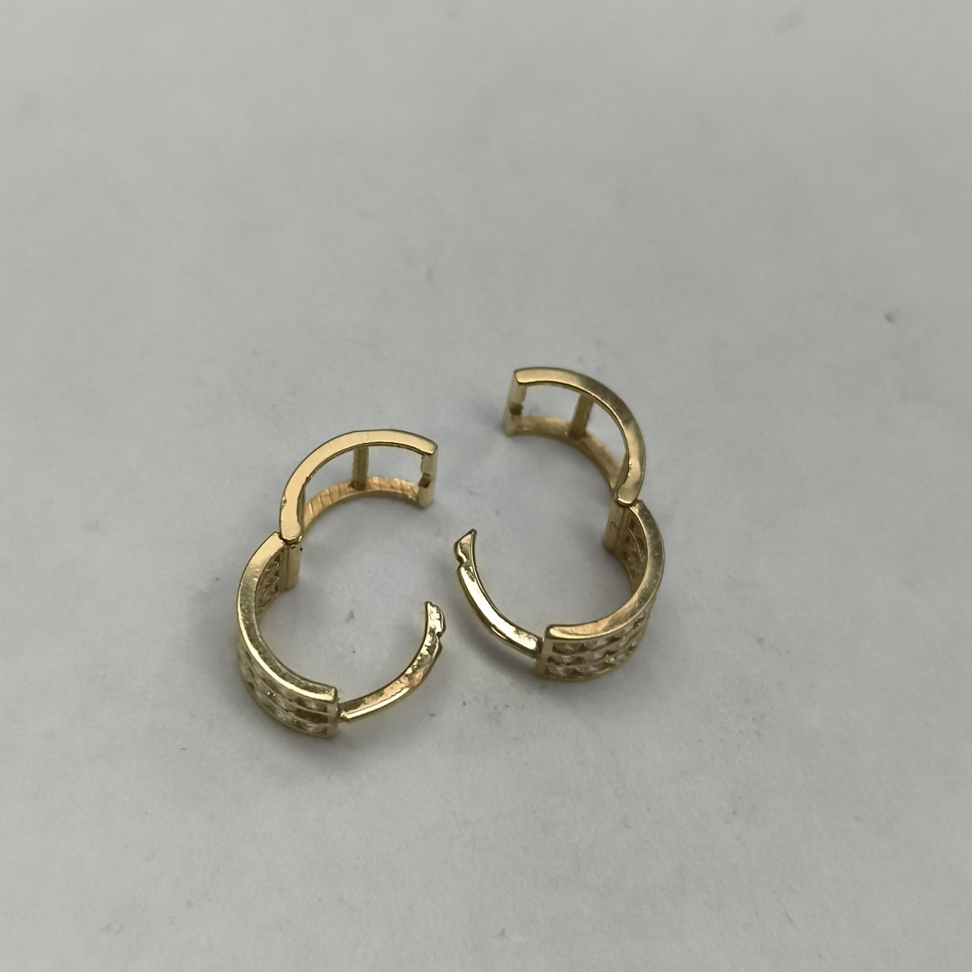 ARRACADAS PAR ORO 14 K 2.4 GRMS (SEMINUEVO)