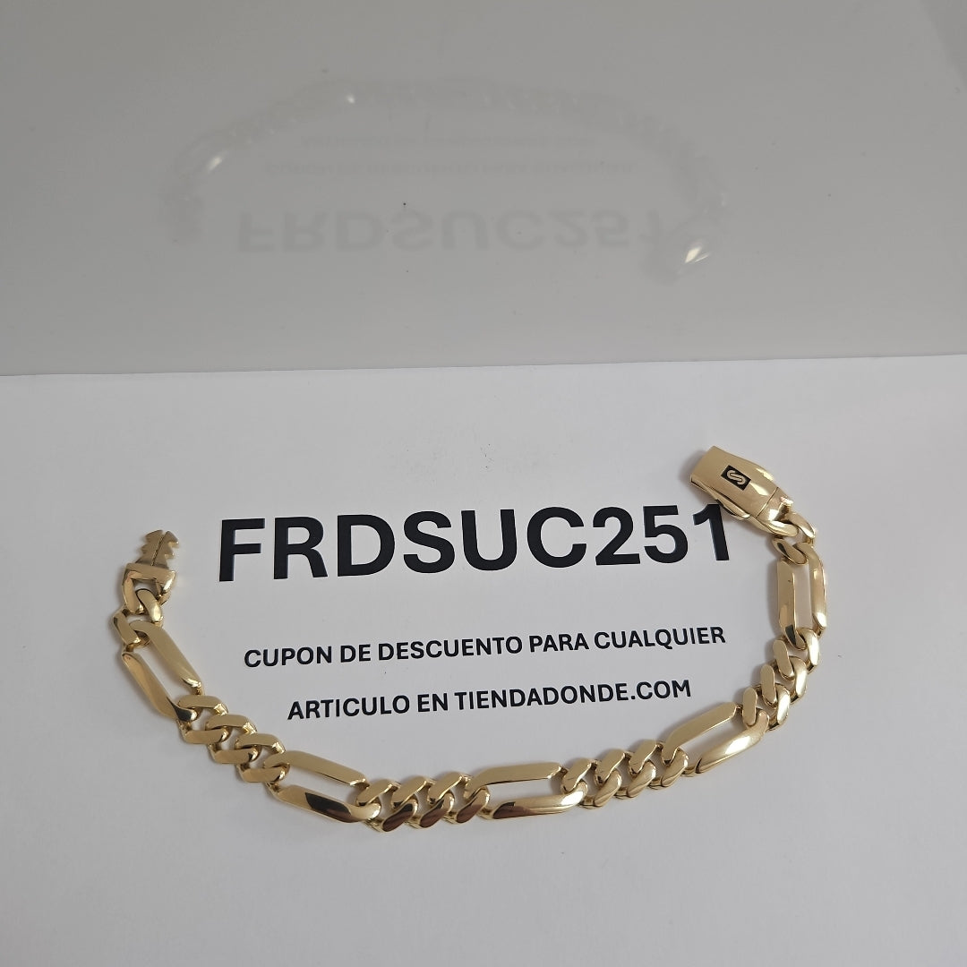 PULSERA MONACO ORO 14K 8.8 (NUEVO)
