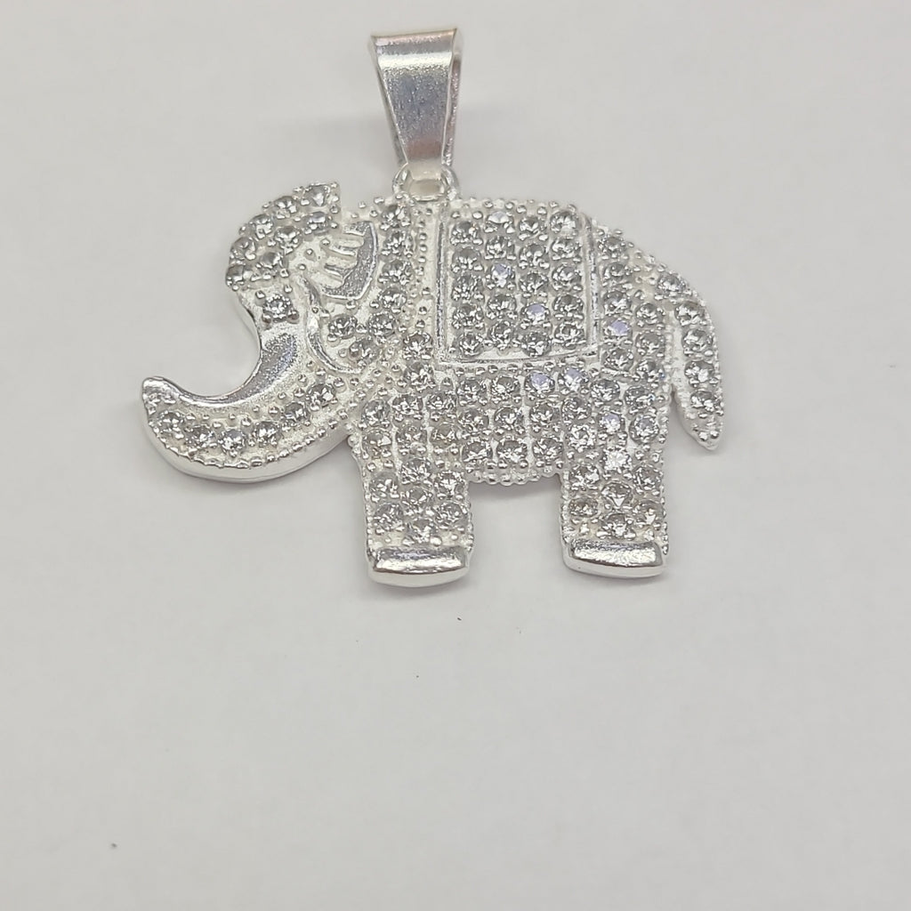 DIJE ELEFANTE C/CIRCONIAS PLATA .925 5.5 GR (NUEVO)