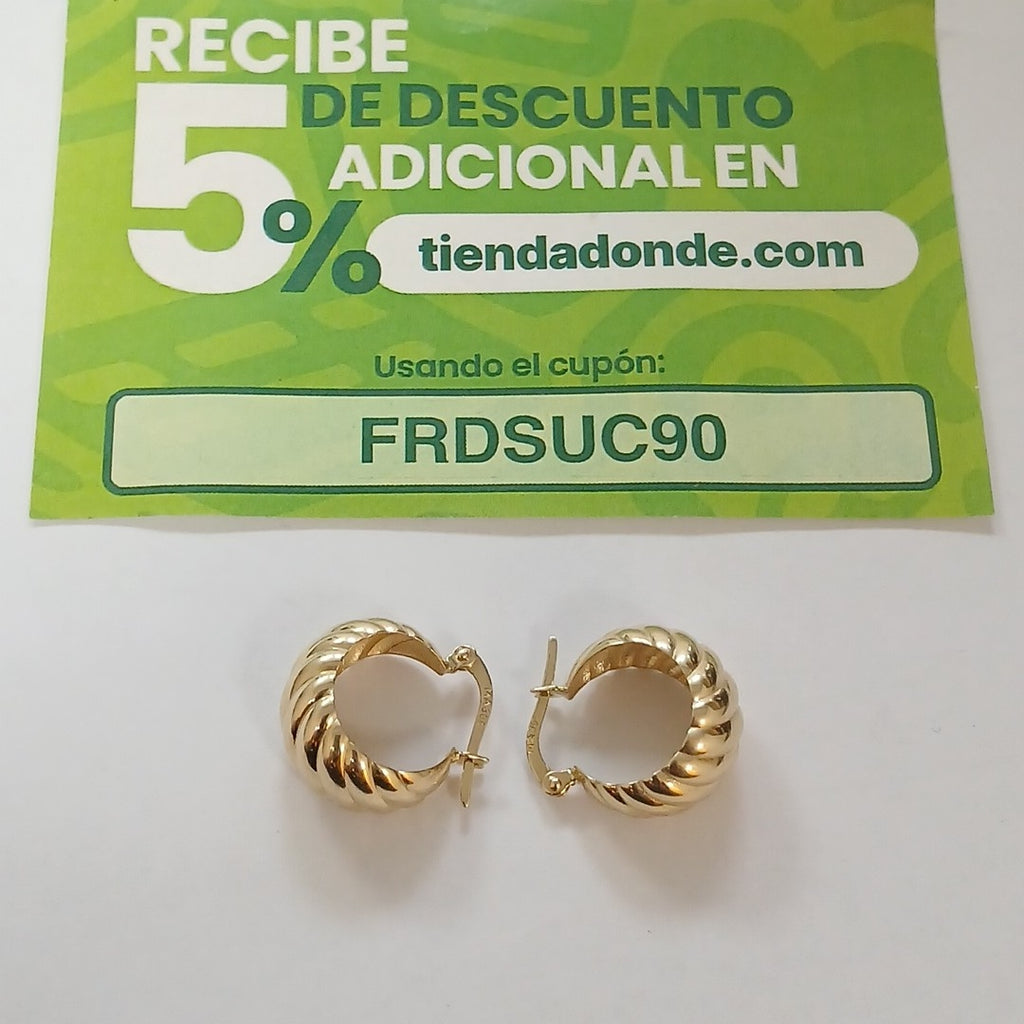 ARRACADAS ORO 14K 2.7 (NUEVO)