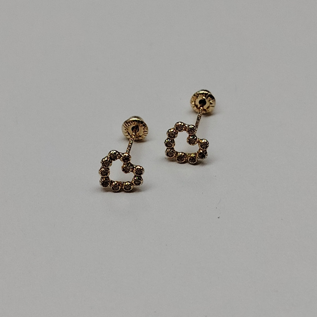 BROQUELES BROQUEL FIG CORAZON 14K 0.23 GR (NUEVO)